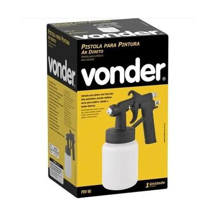 Imagem de Pistola Pintura Ar Direto Sucção Plástica Vonder