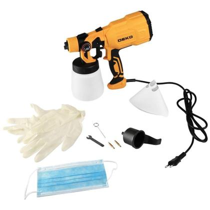 Imagem de Pistola Pintura Pulverizadora Automotiva 110 e 127V HVLP Elétrica Potência 550W Reservatório 800ml 60Hz Deko