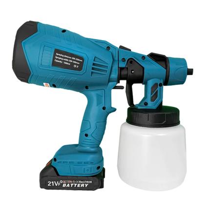 Imagem de Pistola Pintura Pulverizadora Spray Rápida e Sem Fios Portátil 21V 1000ml Elétrico