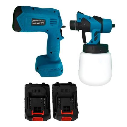 Imagem de Pistola Pulverizadora de Tinta Elétrica Regulável Azul - shop mix
