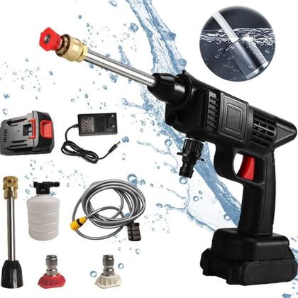 Pistola Vap Alta Pressão Portátil Lavadora Recarregável - Lava Jatos E Cia Imagem de Pistola Vap Alta Pressão Portátil Lavadora Recarregável
