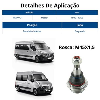 Imagem de Pivo Suspensao Esquerdo Nakata Renault Master 2013 A 2020