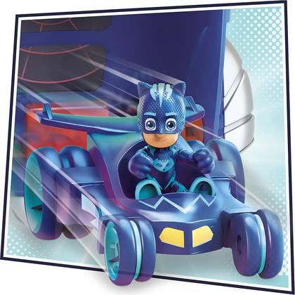 Imagem de PJ Masks 2-in-1 HQ Playset, Headquarters e Rocket Preschool Toy for Kids Ages 3 and Up, inclui Catboy Action Figure e Cat-Car Vehicle