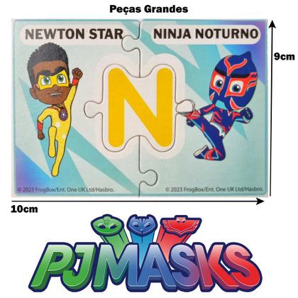 Imagem de Pj Masks Quebra Cabeça Educativo Alfabeto Letras 78 Peças