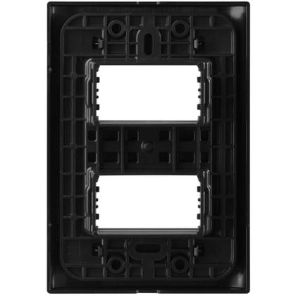 Imagem de Placa 2 Postos Afastados Tramontina Giz Com Suporte Preto Soft Touch Tramontina