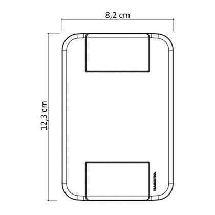 Imagem de Placa 2 Postos Juntos 4x2 Tramontina Tablet Branca Tramontina