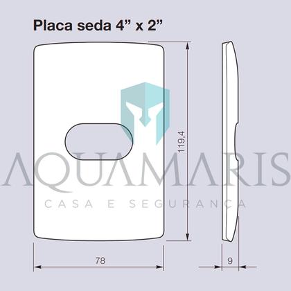 Imagem de Placa 2 Postos Separados 4x2 Moscada Nereya 663222 Legrand