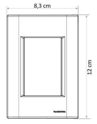 Imagem de Placa 3 Postos 4x2 Tramontina Giz Branca