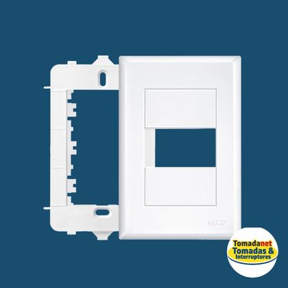 Imagem de Placa 4x2 1 módulo Horizontal c/ Suporte Fame Evidence