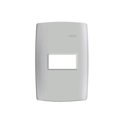 Imagem de Placa 4x2 1 Posto Horizontal com Suporte Simon 30 Branca