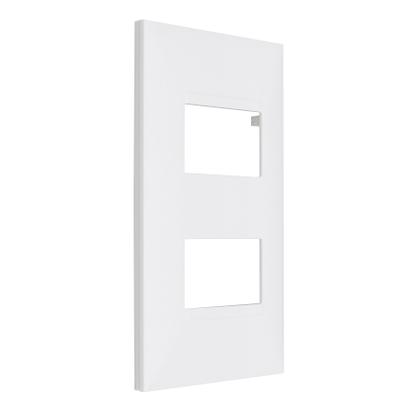 Imagem de Placa 4x2 2 Módulo Distanciados Branco 618506BC Pial Plus+
