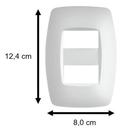 Imagem de Placa 4X2 2 Modulos Distanciados Fame Elegance Com Suporte