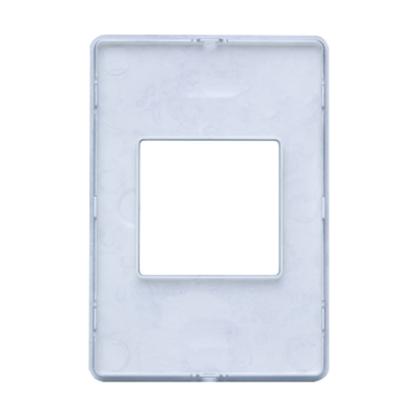 Imagem de Placa 4x2 2 Modulos Horizontal N1372.1 PR Prata, Linha Unno Life, ABB