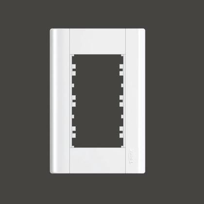 Imagem de Placa 4x2 3 Módulos c/ suporte Fame Modulare - Kit 10un.