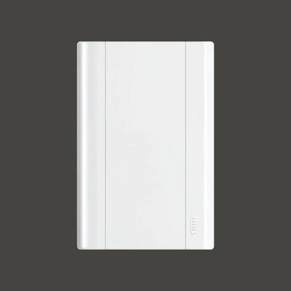 Imagem de Placa 4x2 Cega Com Suporte Fame Modulare Branca