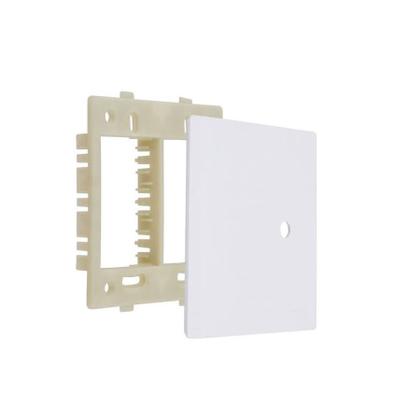 Imagem de Placa 4x4 Com 1 Furo + Suporte Branco - Novara 