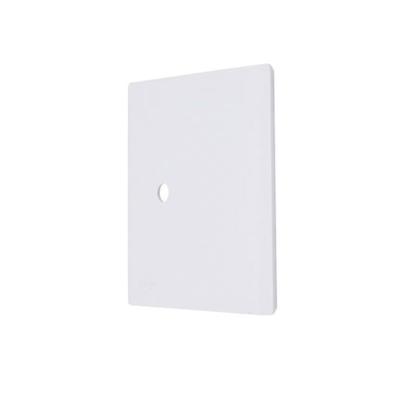 Imagem de Placa 4x4 Com 1 Furo + Suporte Branco - Novara 