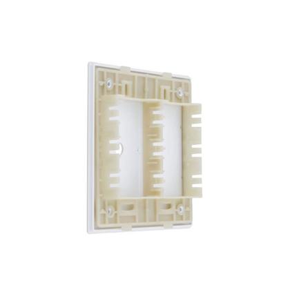 Imagem de Placa 4x4 Com 1 Furo + Suporte Branco - Novara 