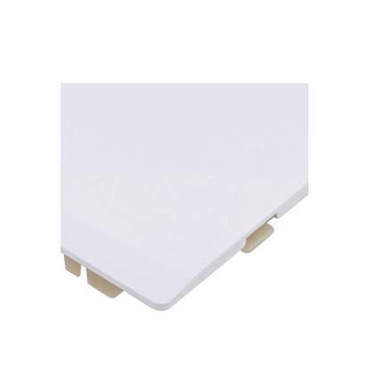 Imagem de Placa 4x4 Com 1 Furo + Suporte Branco - Novara 