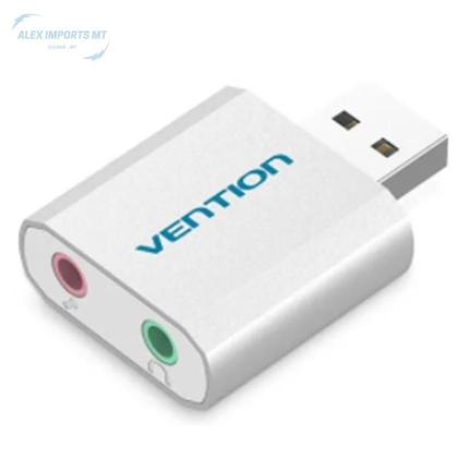 Imagem de Placa Adaptador De Som Usb X P2 Fone E Microfone Sound Card