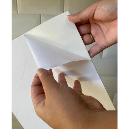 Imagem de Placa Adesiva Marmore 3D Kit 10 uni Obra Reforma Casa Cozinha Banheiro Ambiente Papel de Parede Autocolante Moderno