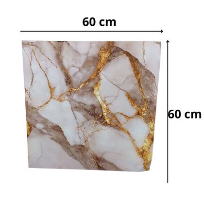 Imagem de Placa Adesiva Marmore 3D Kit 10 uni Obra Reforma Casa Cozinha Banheiro Ambiente Papel de Parede Autocolante Moderno