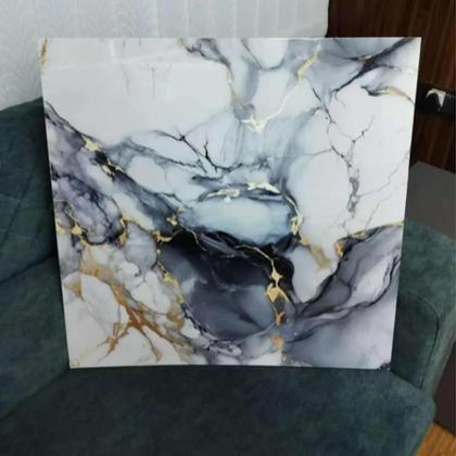 Imagem de Placa Adesiva Marmore 3D Kit 10 uni Papel de Parede Autocolante Obra Reforma Casa Quarto Sala Cozinha Ambiente Moderno