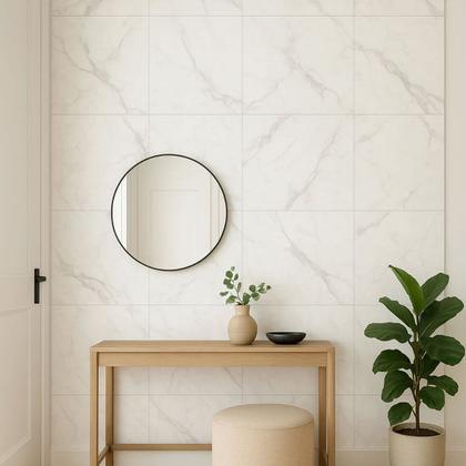 Imagem de Placa Adesiva Marmore 3D Kit 10 uni Papel de Parede Autocolante Obra Reforma Decoraçao Casa Ambiente Cozinha Banheiro