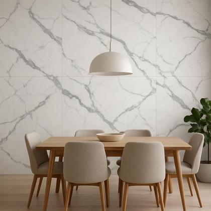 Imagem de Placa Adesiva Marmore 3D Kit 10 uni Papel de Parede Autocolante Obra Reforma Decoraçao Casa Ambiente Cozinha Banheiro