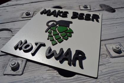 Imagem de Placa Alto Relevo Make Beer  Cervejas Bares Decorações