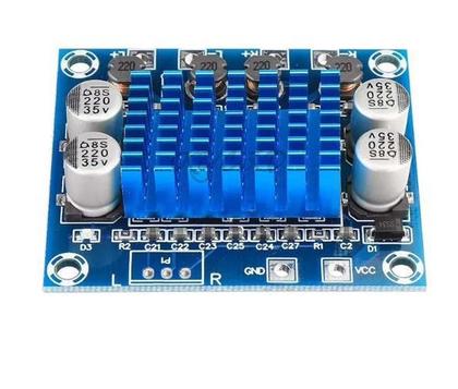 Imagem de Placa amplificador compacto 2.0 60w 2x30 modulo potencia