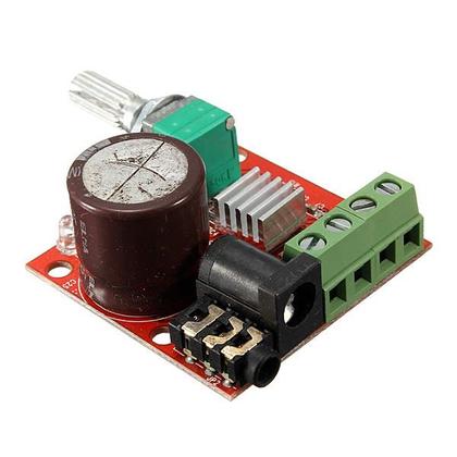 Imagem de Placa Amplificador de Áudio Mini Hi-fi PAM8610 12V com Potência de 10W