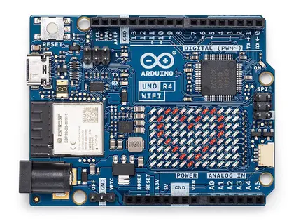 Imagem de Placa Arduino UNO R4 WiFi com Renesas RA4M1 e ESP32-S3