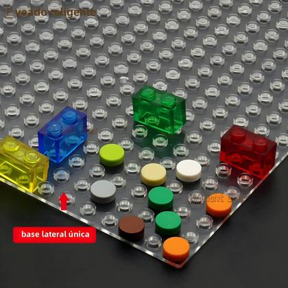 Imagem de Placa Base Transparente 32x32, Lado Único Ou Duplo, Blocos De Construção DIY Clássicos Para Crianças