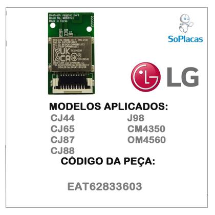 Imagem de Placa bluetooth lg cj44 cj65 cj87 cj88 cj98 cm4350 om4560  eat62833603