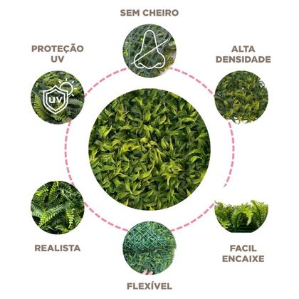 Imagem de Placa Buchinho 60x40 Jardim Vertical Artificial