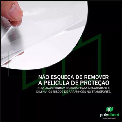 Imagem de Placa Chapa Acrílico Espelhado Espelho Prata 2mm