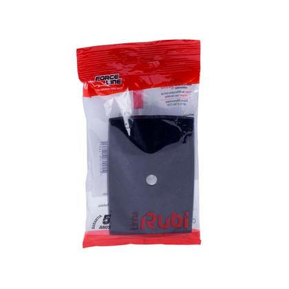 Imagem de Placa com Suporte 4X2 com Passagem para Fio Preto Rubi - Force Line