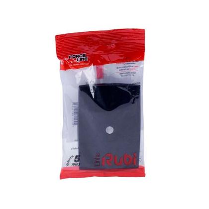 Imagem de Placa com Suporte 4X2 com Passagem para Fio Preto Rubi - Force Line