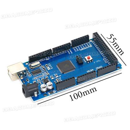 Imagem de Placa Compativel com Arduino Mega 2560 R3 Ch340 + Cabo USB