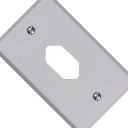 Imagem de Placa Conjunto Ilumi Cinza 4X2 - 1 Tomada - 13400 - Kit C/10 Pecas