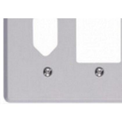 Imagem de Placa Conjunto Ilumi Cinza 4X4 - 3 Interruptores + 1Tomada - Kit C/10 Pecas