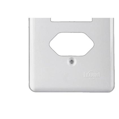 Imagem de Placa Conjunto Ilumi Stylus Branco 4X2 - 1 Interruptor + 1 Tomada - 20420