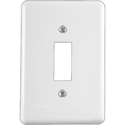 Imagem de Placa Conjunto Ilumi Stylus Branco 4X2 - 1 Interruptor - 2049