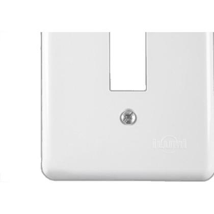 Imagem de Placa Conjunto Ilumi Stylus Branco 4X2 - 1 Interruptor - 2049