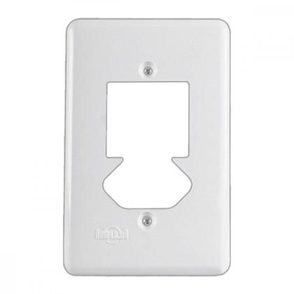 Imagem de Placa Conjunto Ilumi Stylus Branco 4X2 - 2 Interruptores + 1 Tomada - 20430