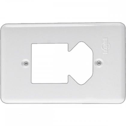 Imagem de Placa Conjunto Ilumi Stylus Branco 4X2 - 2 Interruptores + 1 Tomada - 20430