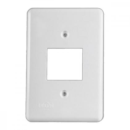 Imagem de Placa Conjunto Ilumi Stylus Branco 4X2 - 2 Interuptores - 2050
