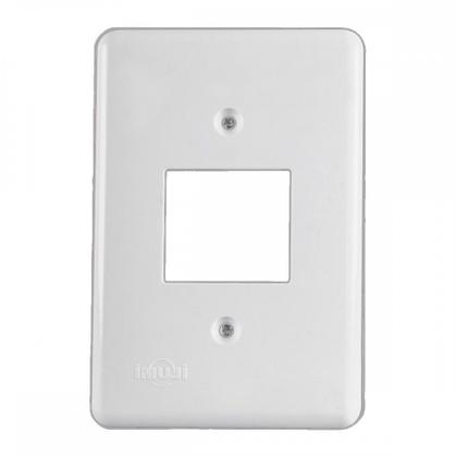 Imagem de Placa Conjunto Ilumi Stylus Branco 4X2 - 2 Interuptores - 2050