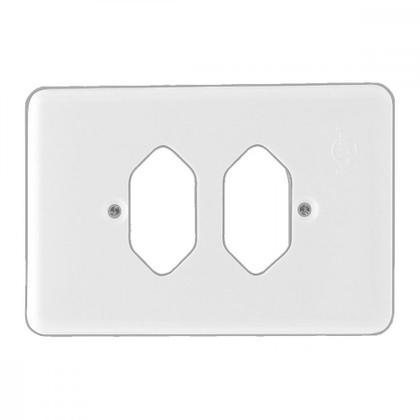 Imagem de Placa Conjunto Ilumi Stylus Branco 4X2 - 2 Tomadas - 20410